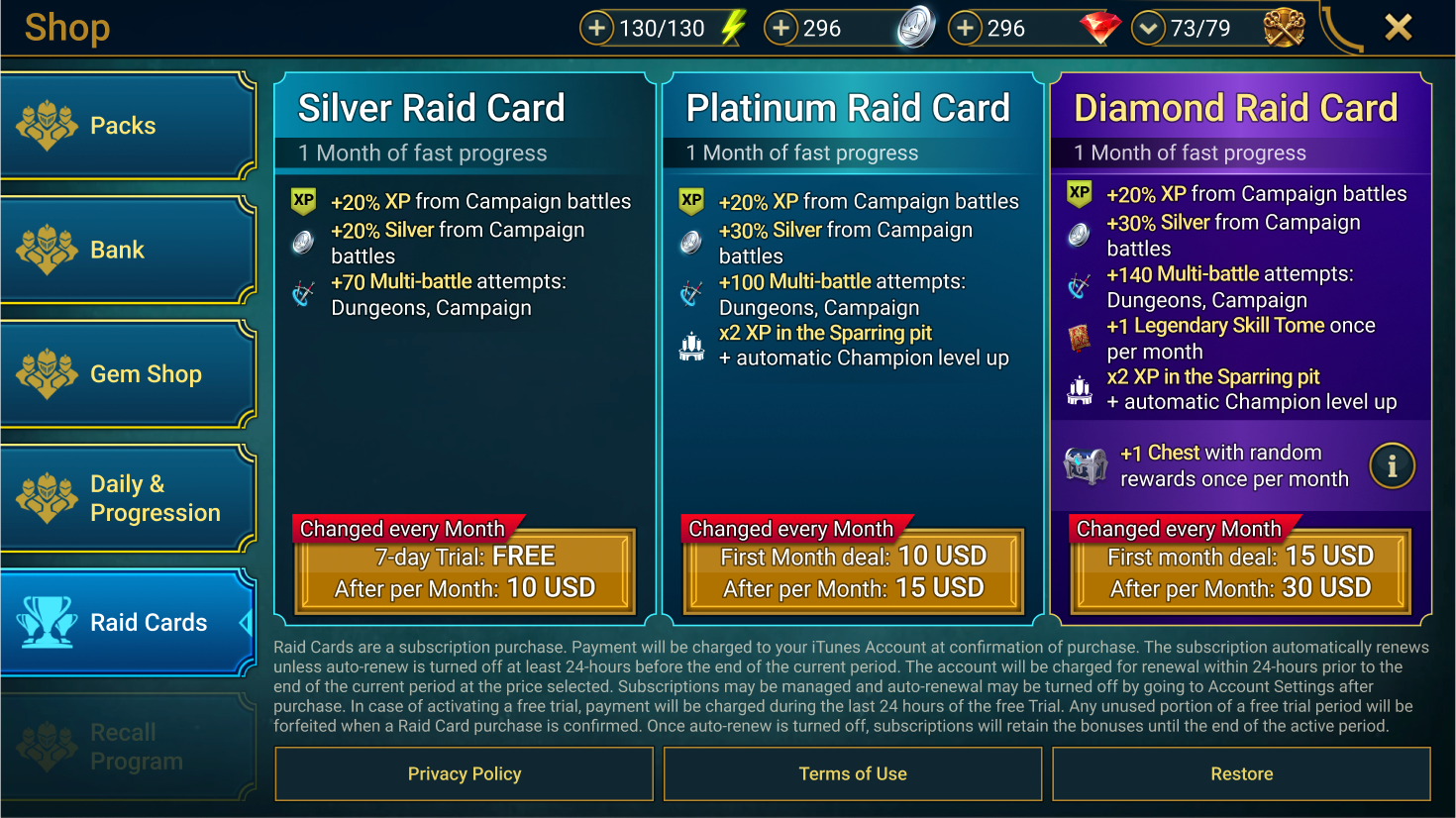 Raidカード：一般的な情報 – RAID: Shadow Legends